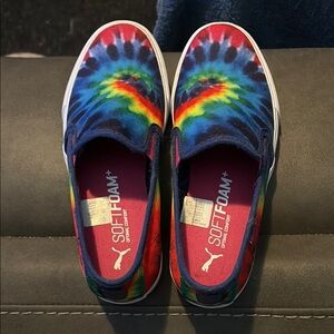 Puma Tie-Dye Slip-On Sneakers